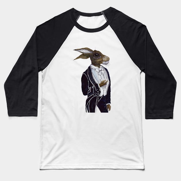 DARCY HARE Baseball T-Shirt by haresandcritters